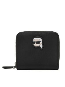 KARL LAGERFELD Portfel A1W32078 Czarny. Czarne portfele KARL LAGERFELD, bez wzorów, ze skóry. Za 289,99 zł.