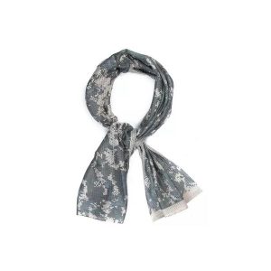 Szal maskujący z siatki MESH 155x48 cm. Brązowe szaliki CAMOUFLAGE, bez wzorów, z meshu. Za 27,99 zł.