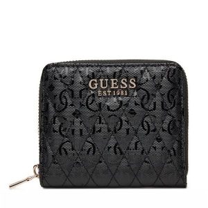 Portfel Guess. Czarne portfele Guess, z aplikacjami. Za 229,99 zł.
