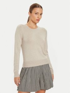 ONLY Sweter Venice 15333989 Beżowy Regular Fit. Brązowe swetry klasyczne ONLY, l, z wiskozy, bez kołnierzyka. Za 84,99 zł.