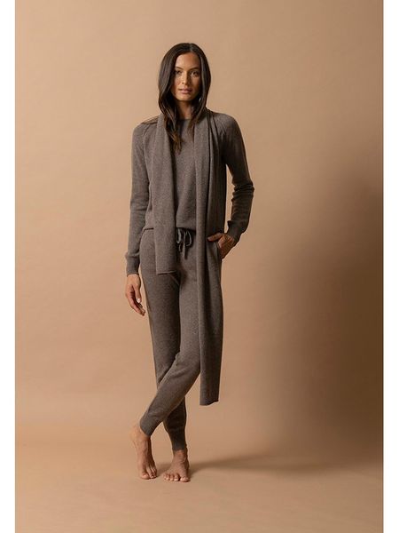 Perfect Cashmere Kaszmirowy szal "Kelly" w kolorze brązowym - 200 x 30 cm rozmiar: onesize. Brązowe szaliki Perfect Cashmere, bez wzorów, z kaszmiru. Za 252,94 zł.