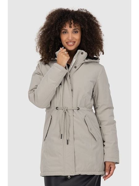 Alife and kickin Parka "KierseyAK" w kolorze beżowym rozmiar: S. Brązowe płaszcze Alife and Kickin, s, bez wzorów, bez kaptura. Za 328,65 zł.
