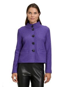 Betty Barclay Kurtka przejściowa w kolorze fioletowym rozmiar: 44. Różowe kurtki Betty Barclay, bez wzorów, z wełny, bez kaptura. Za 130,50 zł.