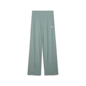 Puma Spodnie Ess Elevated High-Waist Straight 68502530. Zielone spodnie dresowe Puma, xs, bez wzorów, z dresówki, z podwyższonym stanem. Za 182,50 zł.