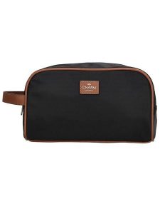 Charm Kosmetyczka "Buckingham" w kolorze czarnym - 25 x 15 x 14 cm rozmiar: onesize. Czarne kosmetyczki Charm, bez wzorów, z materiału. Za 56,99 zł.