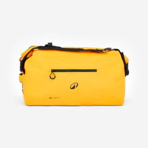 Torba żeglarska Decathlon IPX6 40 l szczelna. Brązowe torby podróżne i sportowe DECATHLON, bez wzorów, z poliesteru. Za 219,99 zł.