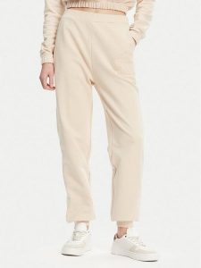 Calvin Klein Jeans Spodnie dresowe J20J225355 Beżowy Regular Fit. Brązowe spodnie dresowe Calvin Klein Jeans, xl, bez wzorów, z bawełny. Za 239,99 zł.
