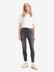 Levi's Dżinsy "721" - Skinny fit - w kolorze antracytowym rozmiar: W28/L32. Czarne jeansy Levi's®, z aplikacjami, z podwyższonym stanem. Za 175,67 zł.
