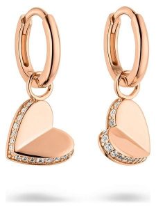 S.Oliver Srebrne kolczyki-kreole z cyrkoniami rozmiar: onesize. Szare kolczyki s.Oliver, z cyrkonią, srebrne. Za 173,99 zł.