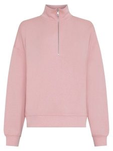 MOSS COPENHAGEN Bluza w kolorze jasnoróżowym rozmiar: XS/S. Różowe bluzy Moss Copenhagen, s, bez wzorów, bez kaptura. Za 134,45 zł.