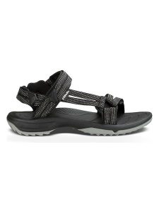 Teva Sandały trekkingowe "Terra Fi Lite" w kolorze czarnym rozmiar: 39. Czarne sandały Teva, bez wzorów, z otwartym noskiem, bez obcasa, na płaskiej podeszwie, bez zapięcia. Za 353,27 zł.