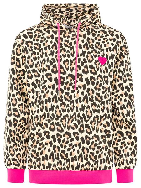 Zwillingsherz Bluza "Leo Herzpatch" w kolorze beżowym rozmiar: XXL. Brązowe bluzy Zwillingsherz, xxl, bez wzorów, z kapturem. Za 274,95 zł.