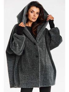 Awama Kurtka przejściowa w kolorze antracytowym rozmiar: L/XL. Czarne kurtki Awama, l, bez wzorów, bez kaptura. Za 184,99 zł.