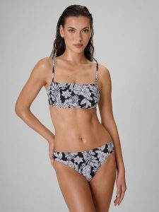 4F Góra od bikini damska - czarna XL. Czarne bikini 4f, bez wzorów, z materiału. Za 69,99 zł.