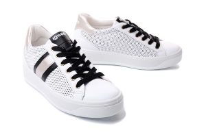 IGI&CO 16592 22 bianco/oro, półbuty sportowe damskie. Białe półbuty IGI&CO, na lato, bez wzorów, ze skóry, bez obcasa, bez zapięcia. Za 194,95 zł.