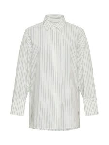 MOSS COPENHAGEN Koszula w kolorze białym rozmiar: XS/S. Białe koszule Moss Copenhagen, s, bez wzorów, bez kołnierzyka, bez ramiączek. Za 110,04 zł.