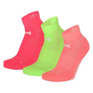 Skarpetki do jogi - Uniseks - Multi neonowe - 3 pary do jogi. Czerwone skarpetki XTREME, bez wzorów, z elastanu. Za 134,79 zł.