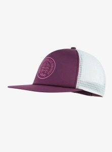 Czapka z daszkiem Rab Cirque Print Cap - mulberry/pewter. Fioletowe czapki RAB, bez wzorów, z materiału. Za 131,99 zł.