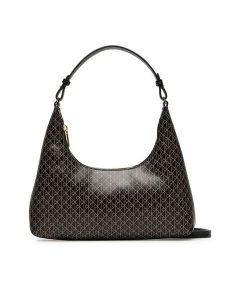 Calvin Klein Torebka Emblem Aop Conv Shoulder Bag LV04F3298G Czarny. Czarne torebki klasyczne Calvin Klein, bez wzorów, ze skóry, bez dodatków. Za 389,99 zł.