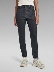 G-Star Dżinsy - Slim fit - w kolorze czarnym rozmiar: W32/L32. Czarne jeansy G-Star, z aplikacjami. Za 180,06 zł.
