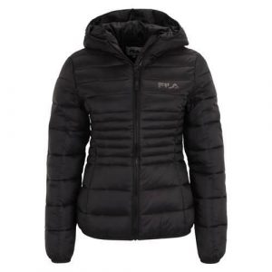 Kurtka uniwersalna damska Fila Squille Hooded. Czarne kurtki Fila, uniwersalny, bez wzorów, z kapturem. Za 197,40 zł.