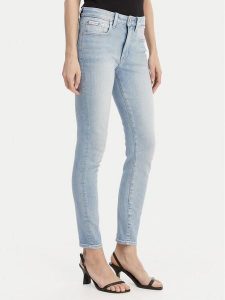 Calvin Klein Jeans Jeansy LV047F705G Błękitny Skinny Fit. Niebieskie jeansy Calvin Klein Jeans, bez wzorów, z bawełny. Za 409,99 zł.
