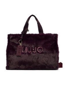 Liu Jo Torebka TF6212 E1135 Fioletowy. Fioletowe shopper bag Liu Jo, bez wzorów, z materiału, bez dodatków. Za 499,99 zł.