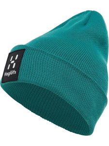 Haglöfs Czapka beanie "Aze" w kolorze zielonym rozmiar: onesize. Zielone czapki Haglöfs, bez wzorów, ze splotem. Za 96,14 zł.