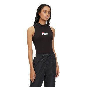 Body damskie FILA Limeira. Białe koszulki sportowe Fila, bez wzorów, bez ramiączek. Za 149,99 zł.