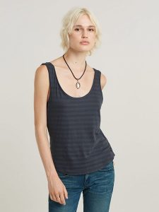 G-Star Top w kolorze granatowym rozmiar: XS. Niebieskie topy G-Star, xs, bez wzorów, retro, bez kołnierzyka, bez ramiączek. Za 57,20 zł.