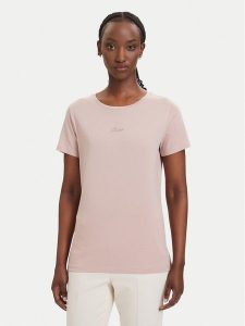 BOSS T-Shirt C_Elove_embro 50554696 Różowy jasny Slim Fit. Czerwone t-shirty Boss, xl, bez wzorów, z bawełny, bez kołnierzyka, bez ramiączek. Za 229,99 zł.