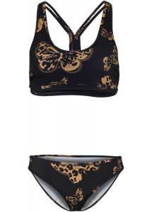 Bikini bustier (2 części). Czarne bikini bonprix, bez wzorów. Za 79,99 zł.