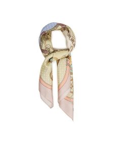 Guess Apaszka AW5347 SIL03 Beżowy. Brązowe rękawiczki Guess, z aplikacjami, z jedwabiu. Za 199,99 zł.