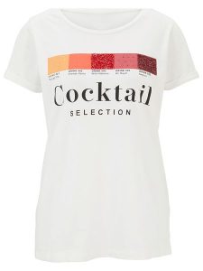 Heine Koszulka w kolorze białym rozmiar: 40. Białe bluzki Heine, bez wzorów, bez kołnierzyka, bez ramiączek. Za 34,99 zł.