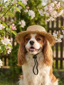 Kapelusz dla zwierząt - beżowy. Brązowe kapelusze Sinsay, bez wzorów. Za 9,99 zł.