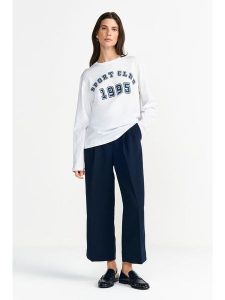 Rich&Royal Koszulka w kolorze białym rozmiar: S. Białe bluzki Rich&Royal, s, bez wzorów, z bawełny, bez kołnierzyka, bez ramiączek. Za 122,67 zł.