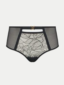 Chantelle X Figi klasyczne z wysokim stanem Xquisite C01AC5 Czarny. Czarne figi Chantelle X, bez wzorów, z syntetyku. Za 199,99 zł.