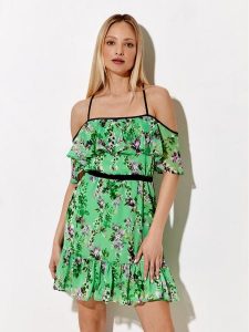 Rage Age Sukienka letnia Sofia Zielony Regular Fit. Zielone kombinezony Rage Age, na lato, xs, bez wzorów, z syntetyku, bez kołnierzyka, bez ramiączek. Za 499,99 zł.