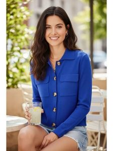 William de Faye Kardigan w kolorze niebieskim rozmiar: 34. Niebieskie kardigany William de Faye. Za 121,99 zł.