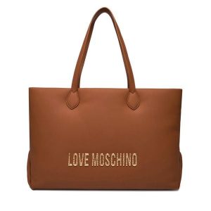 Torebka LOVE MOSCHINO. Brązowe shopper bag LOVE MOSCHINO, bez wzorów, bez dodatków. Za 759,99 zł.