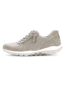 Gabor Skórzane sneakersy w kolorze beżowym rozmiar: 38,5. Brązowe trampki Gabor, bez wzorów, bez zapięcia. Za 244,95 zł.