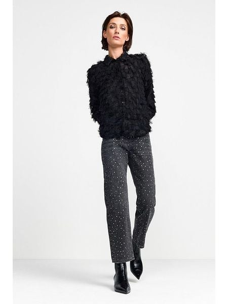 Rich & Royal Dżinsy - Tapered fit - w kolorze czarnym rozmiar: W28/L32. Czarne jeansy Rich & Royal, bez wzorów, z bawełny, z podwyższonym stanem. Za 305,29 zł.