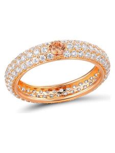 Les Favorites Pozłacany pierścionek z cyrkoniami rozmiar: 56. Brązowe pierścionki Les Favorites, z cyrkonią, pozłacane. Za 153,34 zł.