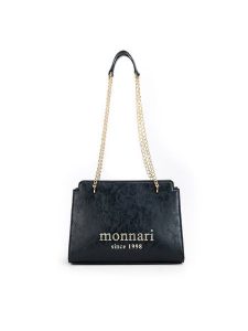 Monnari Torebka TORIMP0-24Z-BAG5230-K020 Czarny. Czarne torebki klasyczne Monnari, bez wzorów, ze skóry, bez dodatków. Za 119,99 zł.