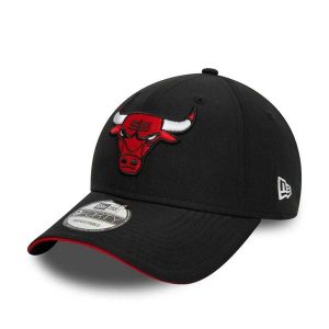 Czapka New Era 9Forty Chicago Bulls. Czarne czapki New Era, bez wzorów, z bawełny, eleganckie. Za 131,80 zł.
