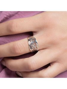 L'atelier précieux Srebrny pierścionek rozmiar: 68. Szare pierścionki l'Atelier precieux, srebrne. Za 152,99 zł.