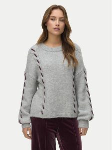 Vero Moda Sweter Ilina 10334866 Szary Loose Fit. Szare swetry klasyczne Vero Moda, s, z syntetyku, bez kołnierzyka. Za 249,99 zł.
