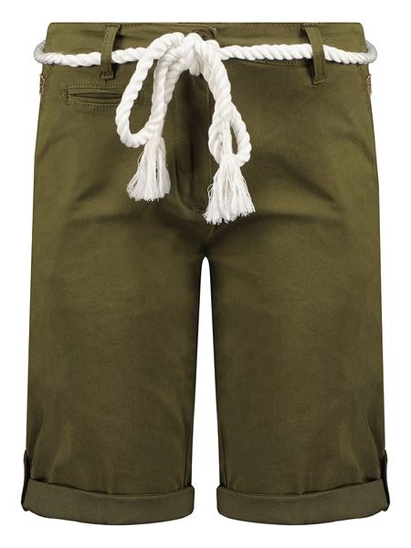 Geographical Norway Szorty "Paola" w kolorze khaki rozmiar: M. Brązowe szorty Geographical Norway, z aplikacjami, z tkaniny. Za 66,47 zł.