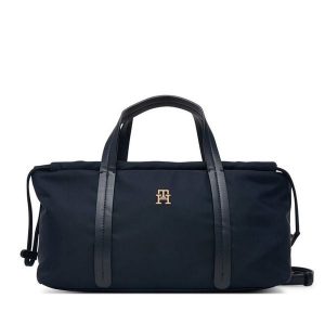 Torebka Tommy Hilfiger. Niebieskie torebki klasyczne TOMMY HILFIGER, bez wzorów, z nylonu, bez dodatków. Za 409,99 zł.