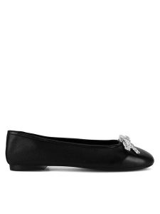Badura Baleriny CARNATION-8221-133 Czarny. Czarne balerinki Badura, bez wzorów, ze skóry, bez obcasa, bez zapięcia. Za 229,99 zł.